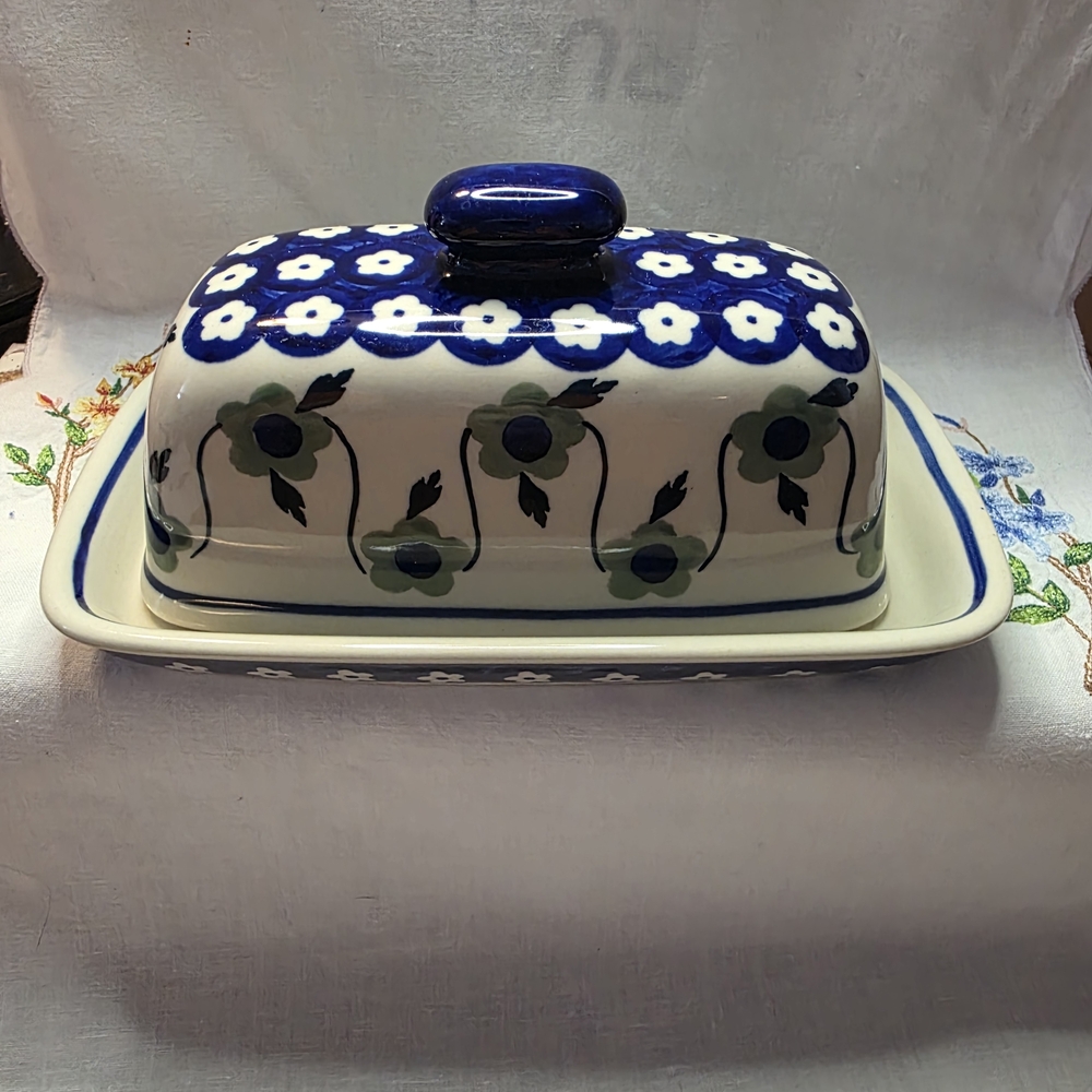 Vintage Butter Dish By Manufaktura Boleslawcu In Poland